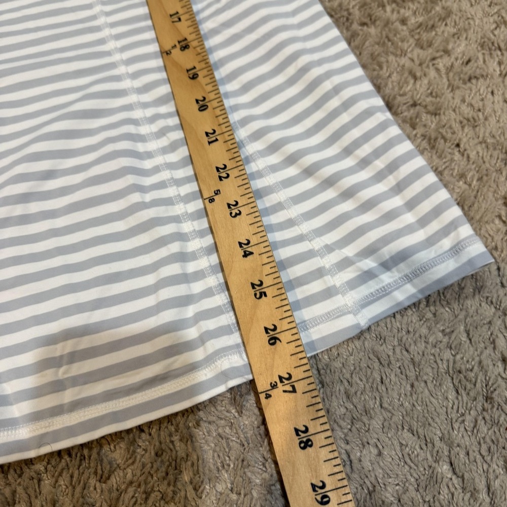 lululemon athletica White and Light Gray Striped Tank Top - Picture 4 of 7